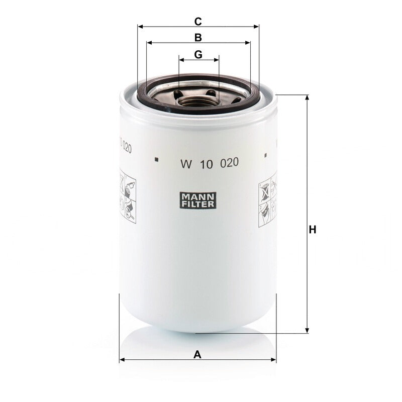 MANN FILTER Schmieroelwechselfilter W 10020 MANN FILTER