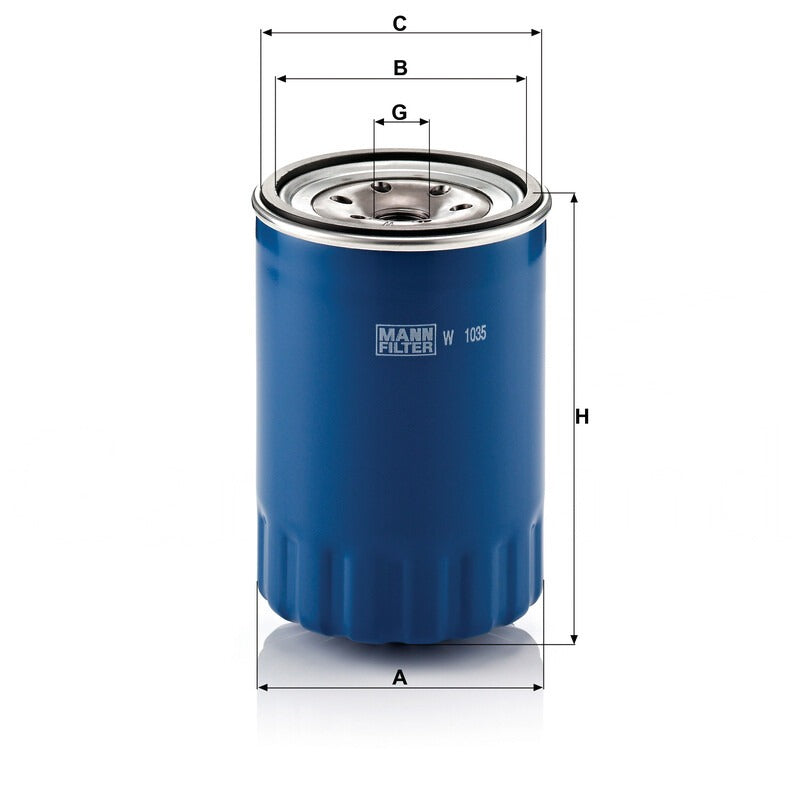 MANN FILTER Ölfilter W 1035 MANN FILTER