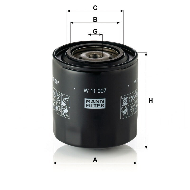 MANN FILTER Ölfilter W 11007 MANN FILTER