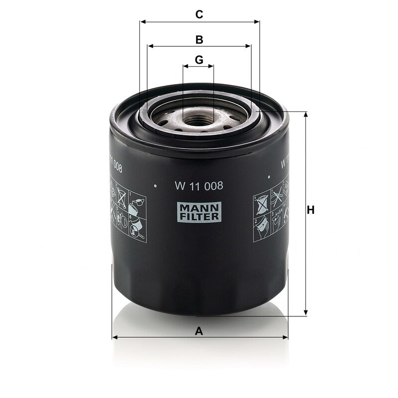 MANN FILTER MotoroelFilter W 11008 MANN FILTER