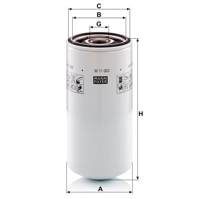 MANN FILTER Schmieroelwechselfilter W 11023 MANN FILTER