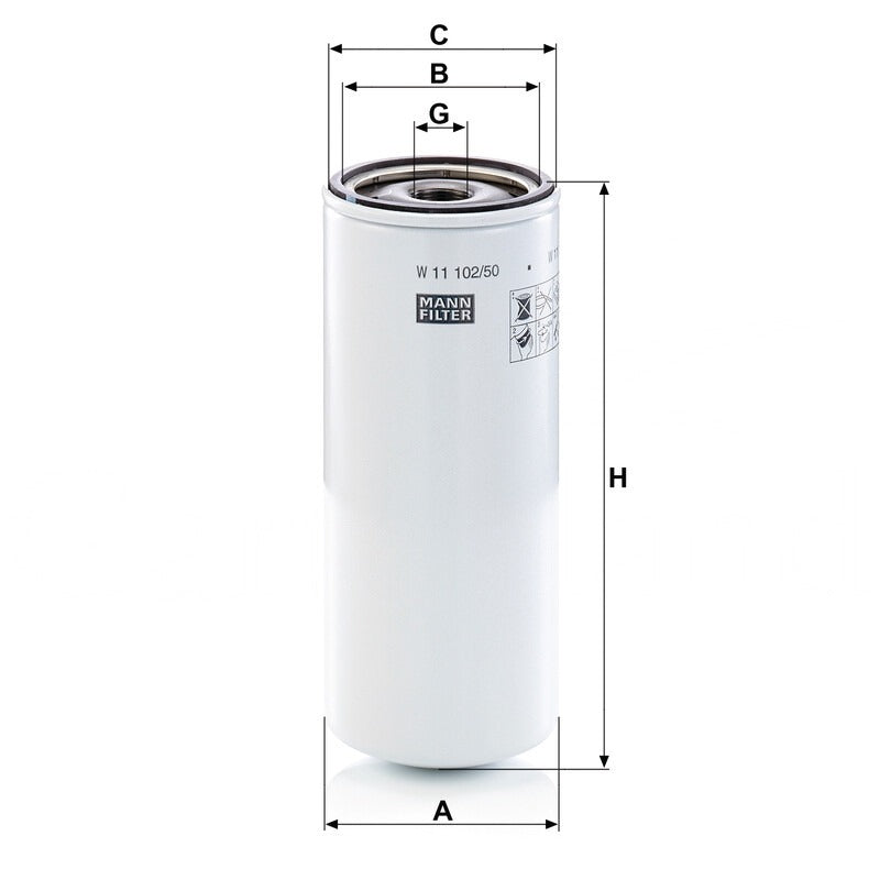 MANN FILTER Motorölfilter W 11102/50 MANN FILTER