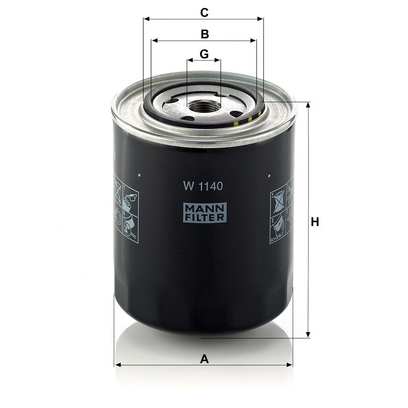 MANN FILTER Motorölfilter W 1140 MANN FILTER