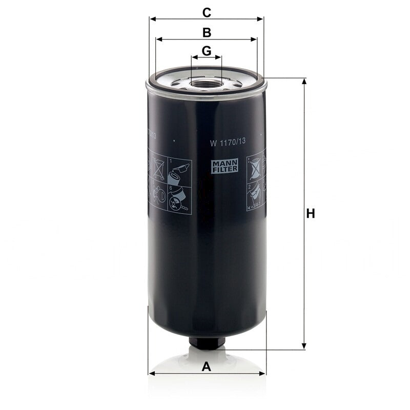 MANN FILTER Motorölfilter W 1170/13 MANN FILTER