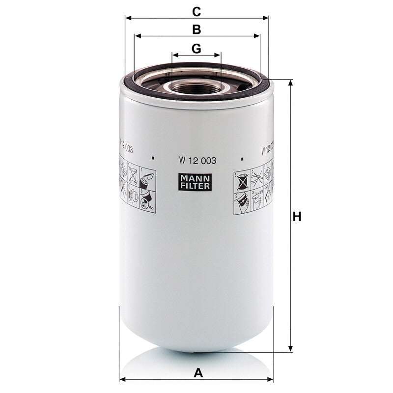 MANN FILTER Ölfilter W 12003 MANN FILTER