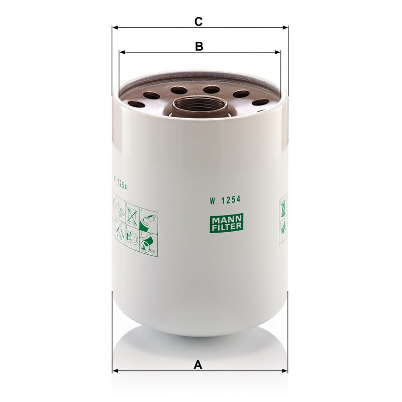 MANN FILTER Motorölfilter W 1254 MANN FILTER