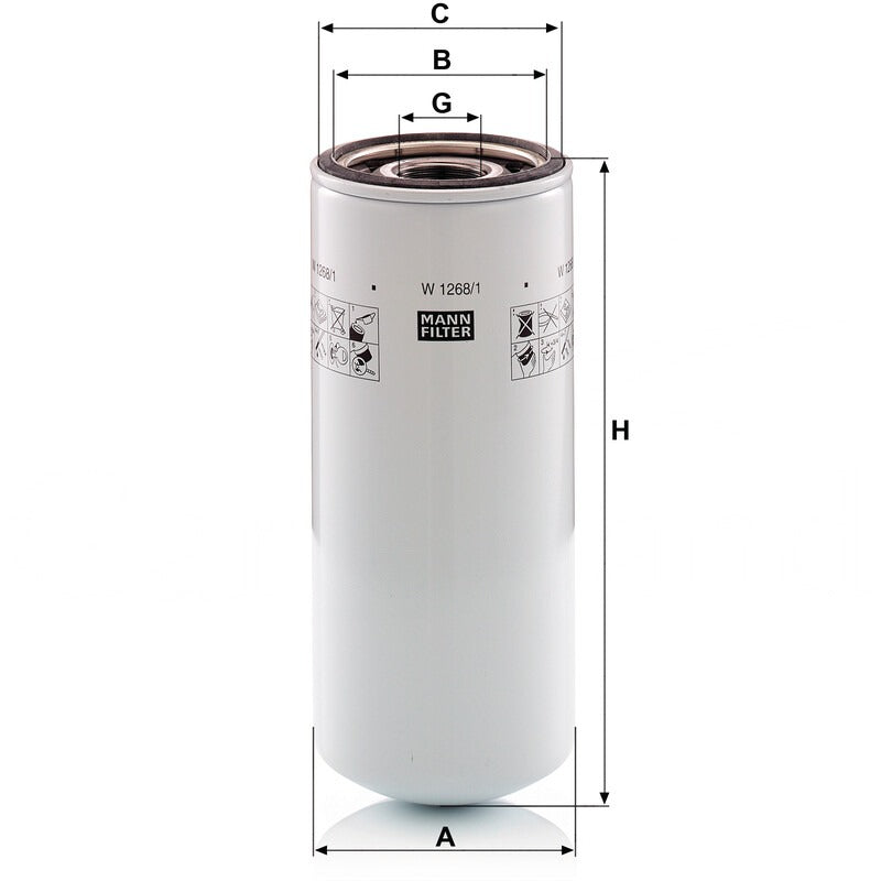 MANN FILTER Ölfilter W 1268/1 MANN FILTER
