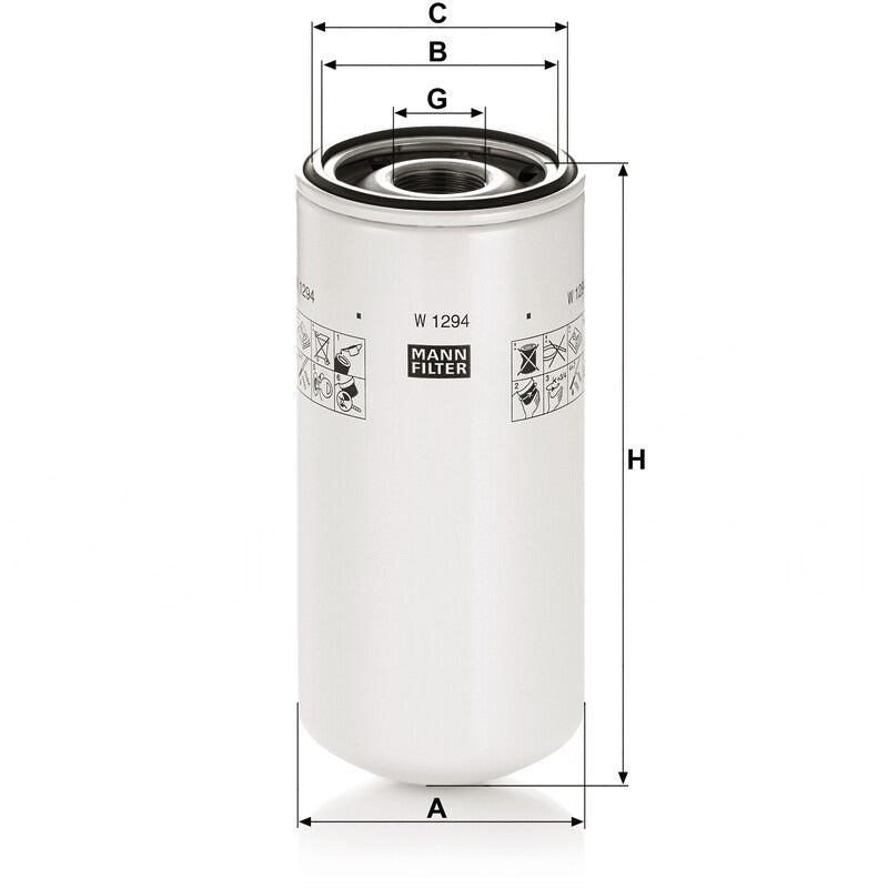 MANN FILTER Motorölfilter W 1294 MANN FILTER