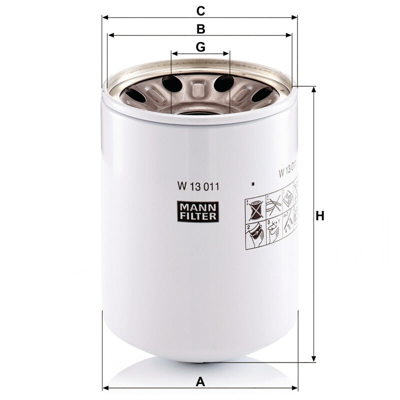 MANN FILTER Oelfilter W 13011X MANN FILTER