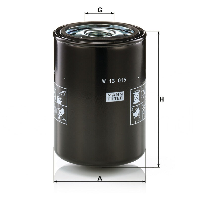 MANN FILTER Schmieroelwechselfilter W 13015 MANN FILTER