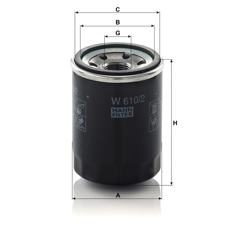 MANN FILTER Motorölfilter W 610/2 MANN FILTER