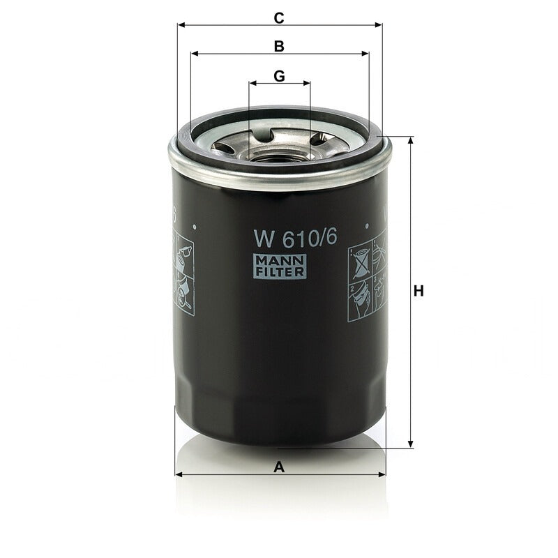 MANN FILTER Ölfilter W 610/6 MANN FILTER