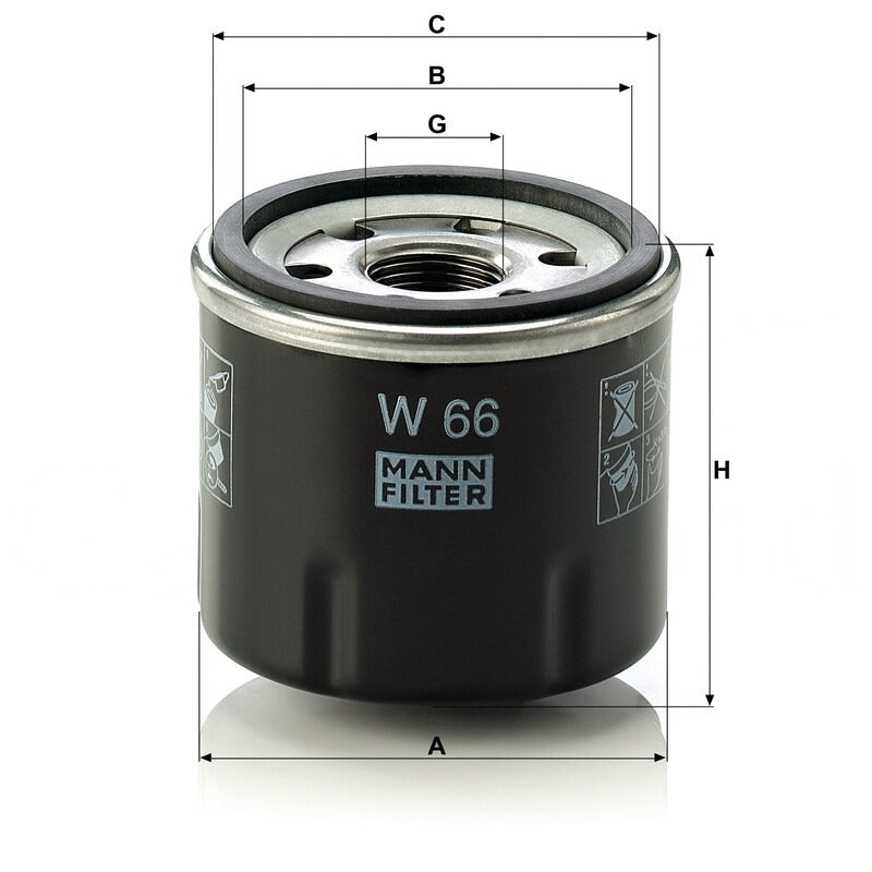 MANN FILTER Ölfilter W 66 MANN FILTER