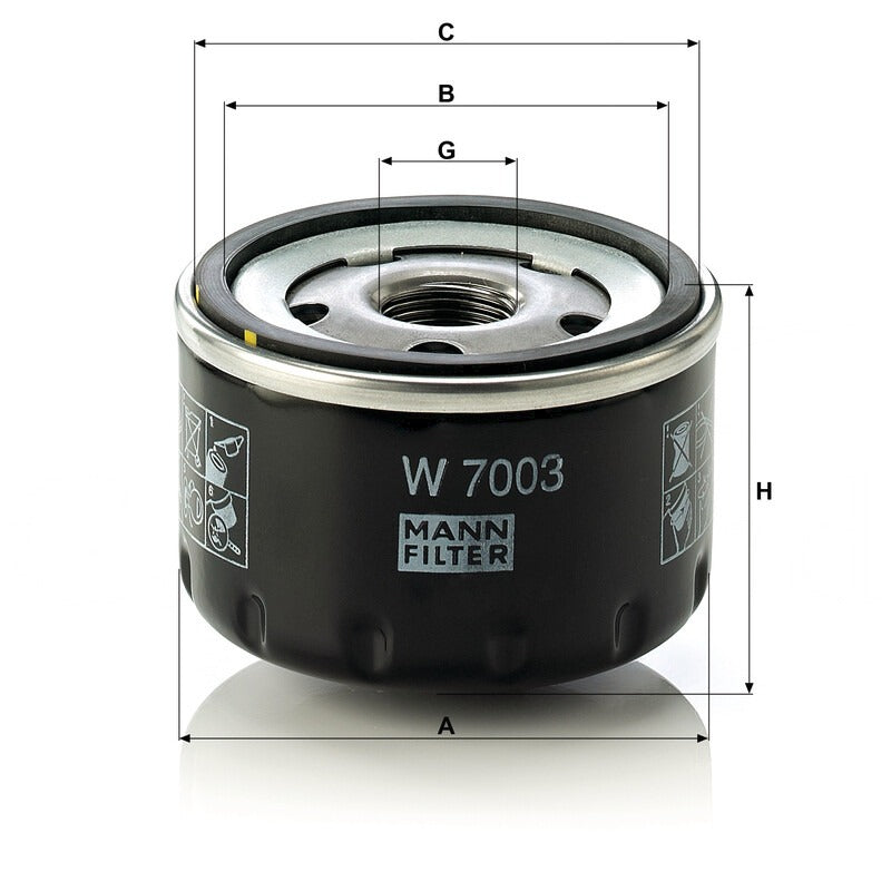MANN FILTER Ölfilter W 7003 MANN FILTER