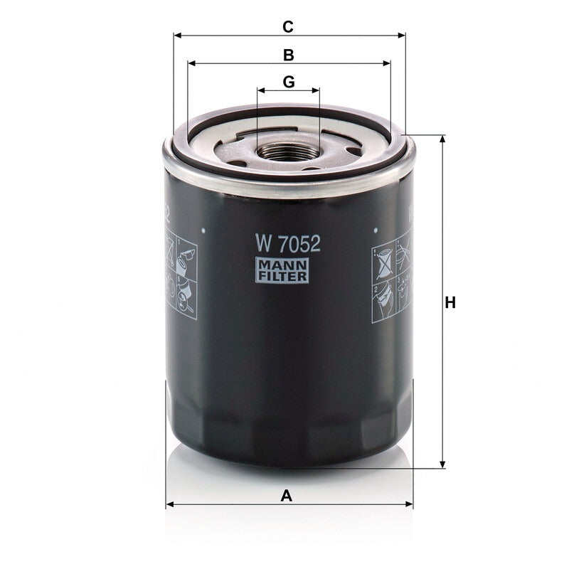 MANN FILTER Motorölfilter W 7052 MANN FILTER