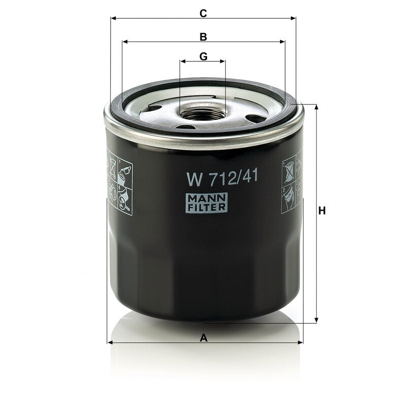MANN FILTER Motorölfilter W 712/41 MANN FILTER