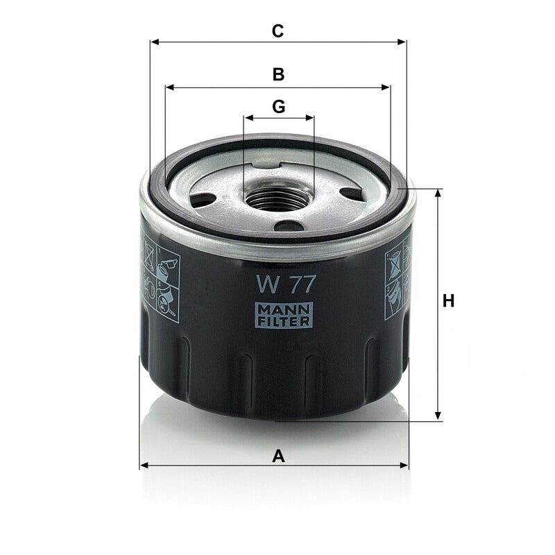 MANN FILTER Motorölfilter W 77 MANN FILTER