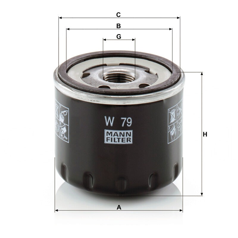 MANN FILTER Motorölfilter W 79 MANN FILTER