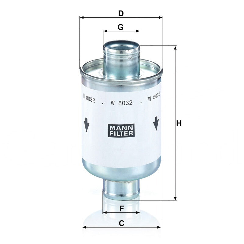 MANN FILTER Hydraulikfilter W 8032 MANN FILTER