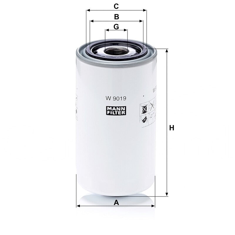MANN FILTER Motorölfilter W 9019 MANN FILTER