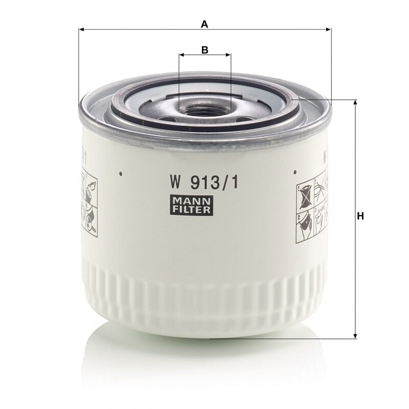 MANN FILTER Motorölfilter W 913/1 MANN FILTER