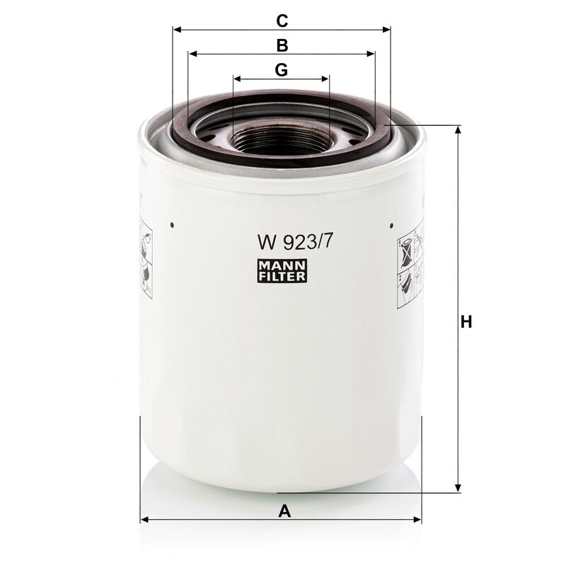 MANN FILTER Motorölfilter W 923/7 MANN FILTER
