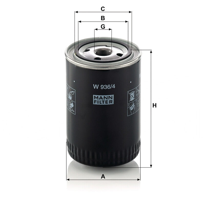 MANN FILTER Motorölfilter W 936/4 MANN FILTER