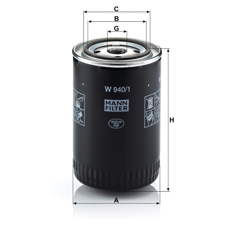 MANN FILTER Motorölfilter W 940/1 MANN FILTER