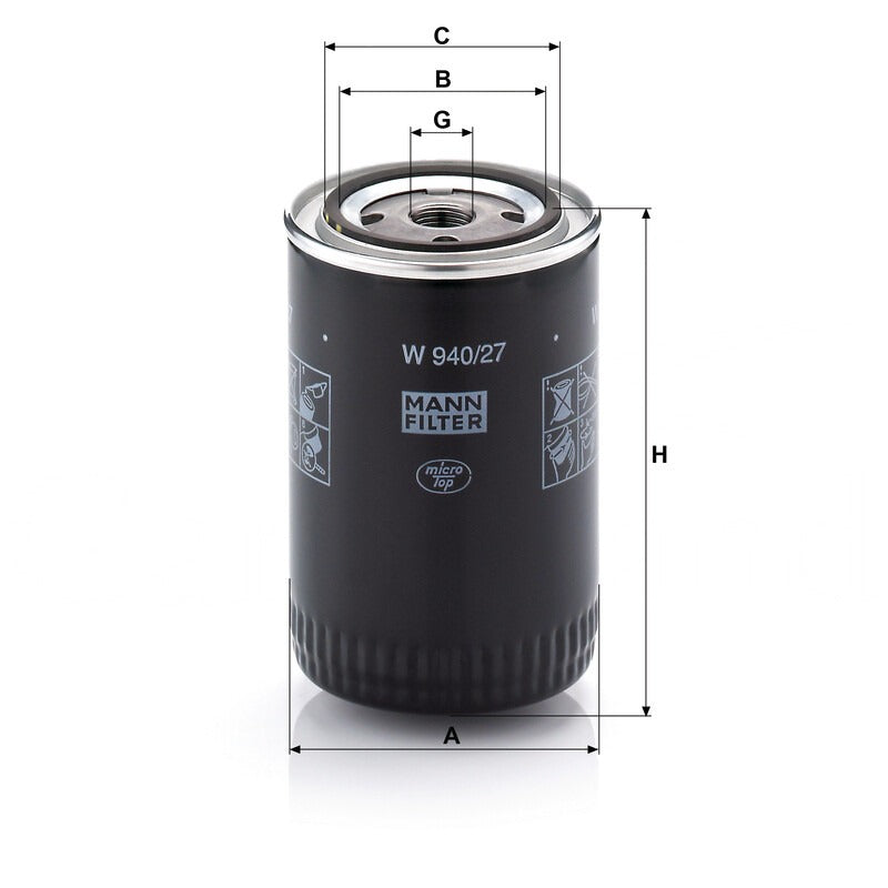 MANN FILTER Ölfilter W 940/27 MANN FILTER