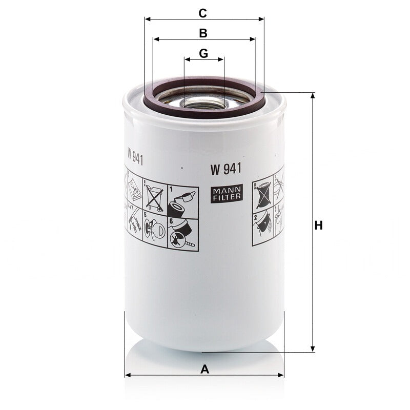 MANN FILTER Motorölfilter W 941 MANN FILTER