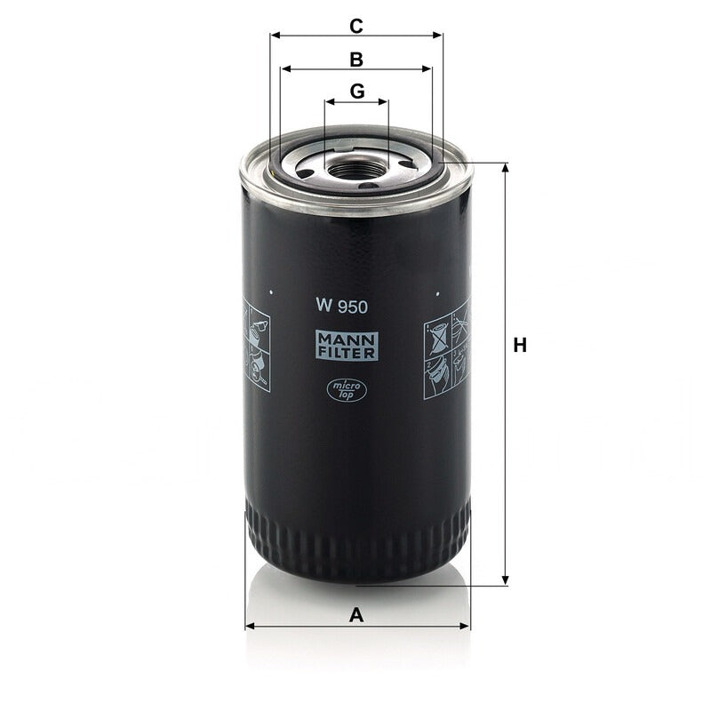 MANN FILTER Motorölfilter W 950 MANN FILTER