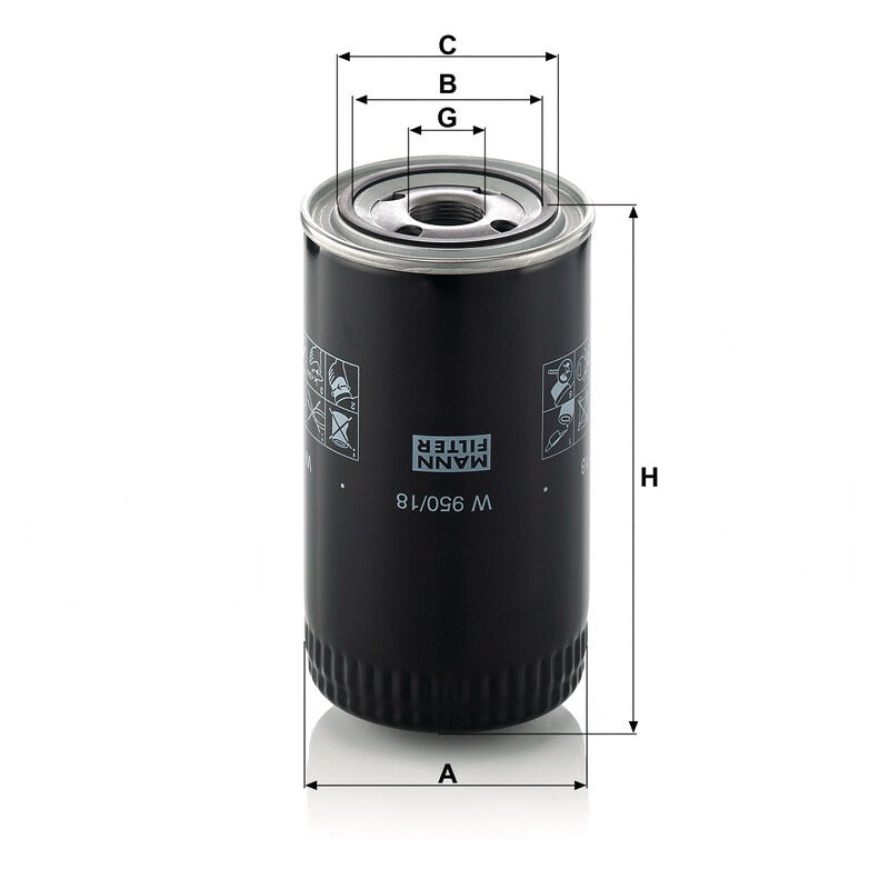 MANN FILTER Motorölfilter W 950/18 MANN FILTER