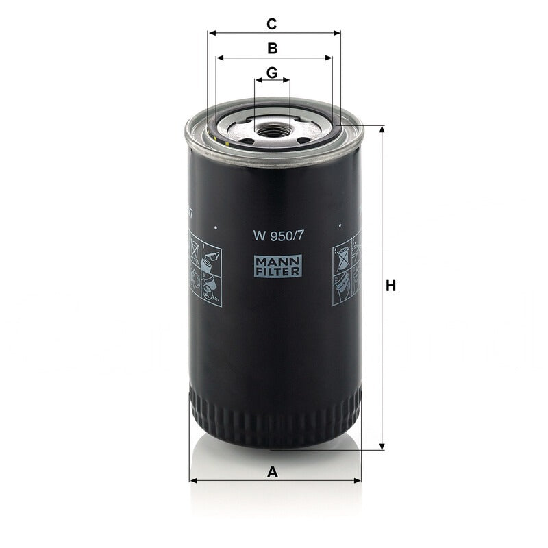 MANN FILTER Motorölfilter W 950/7 MANN FILTER