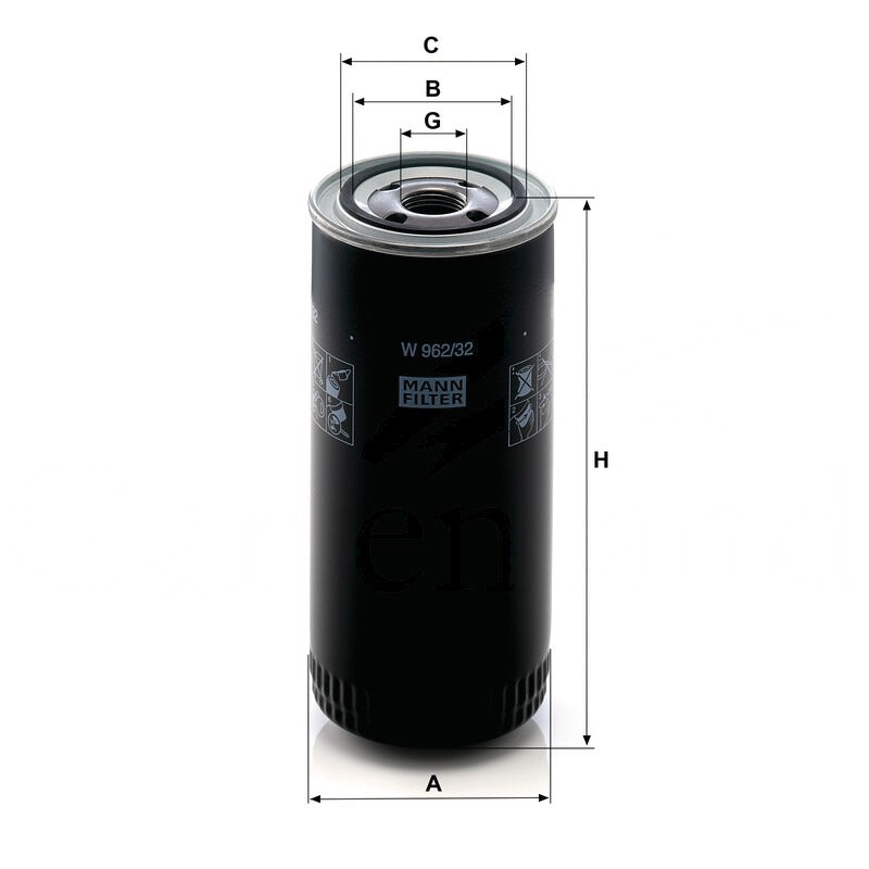MANN FILTER Schmieroelwechselfilter W 962/32 MANN FILTER