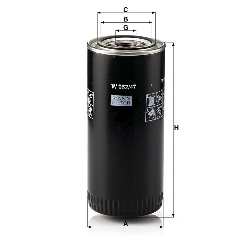 MANN FILTER Ölfilter W 962/47 MANN FILTER