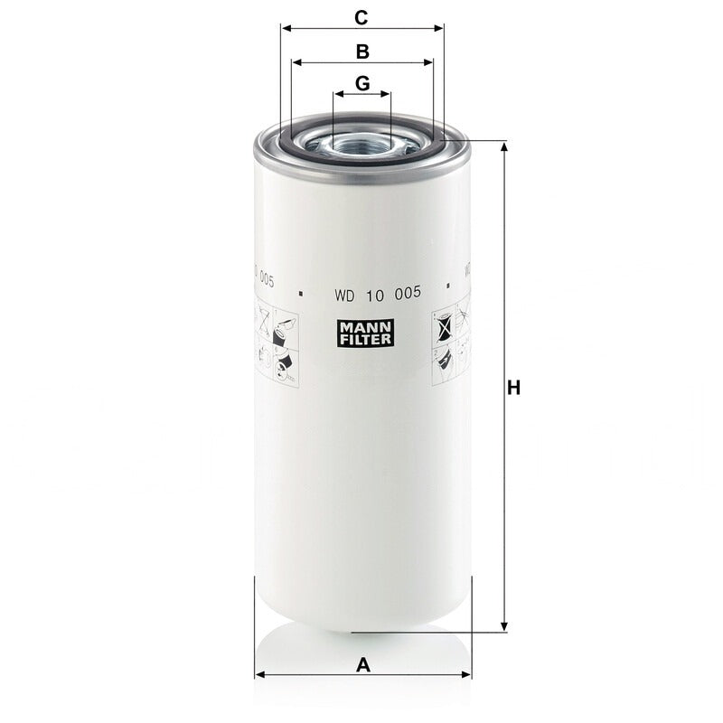 MANN FILTER Hydraulikfilter WD 10005 MANN FILTER