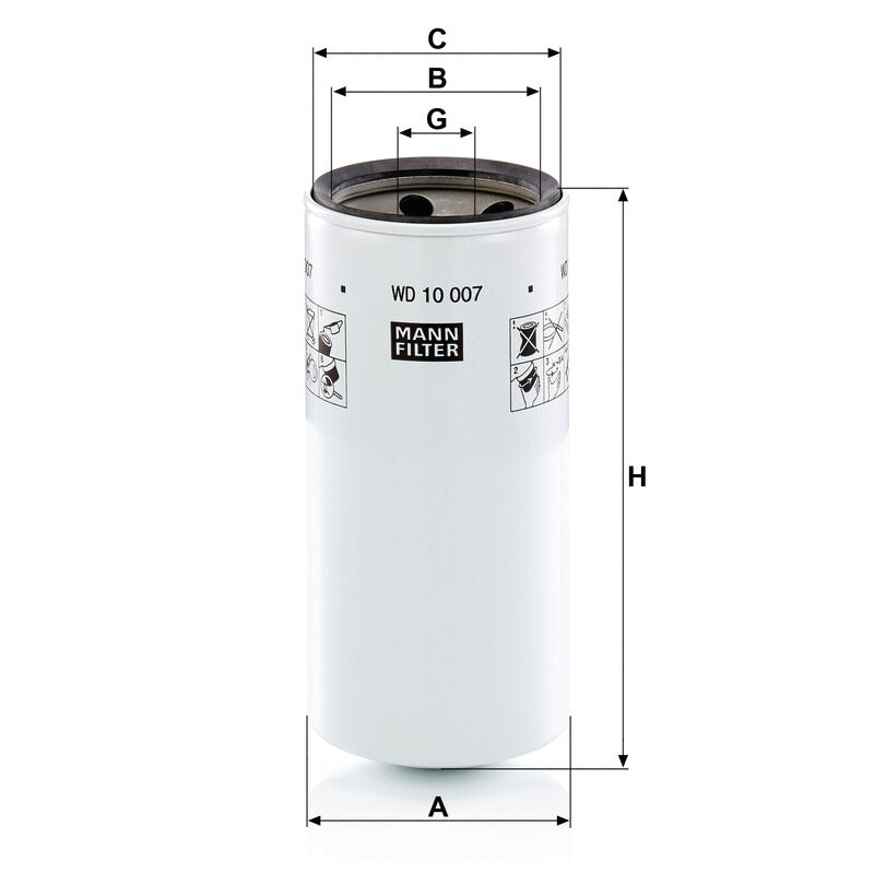 MANN FILTER Hydraulikfilter WD 10007 MANN FILTER