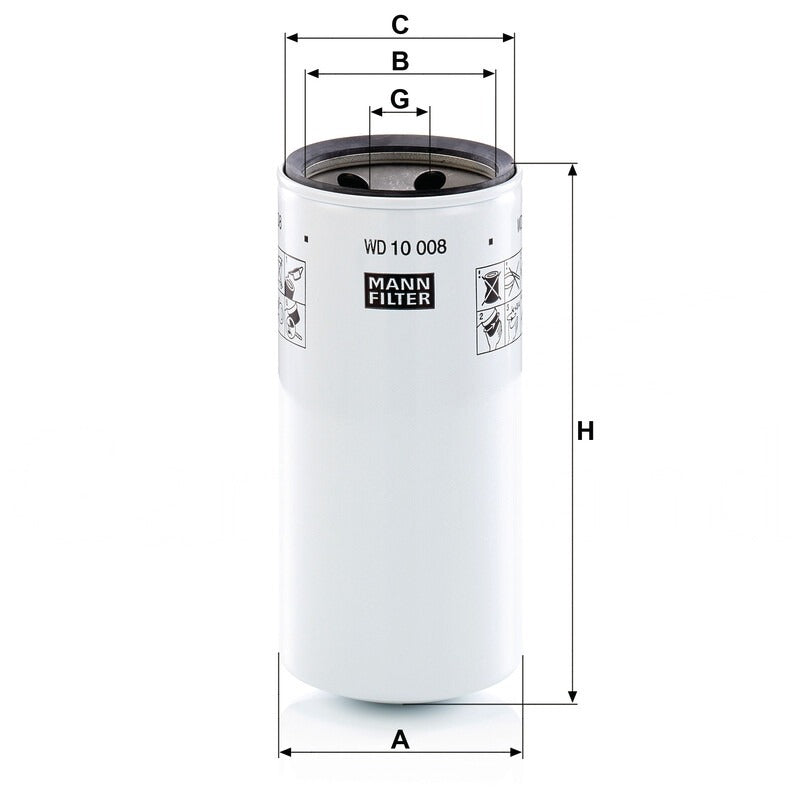 MANN FILTER Hydraulikfilter WD 10008 MANN FILTER
