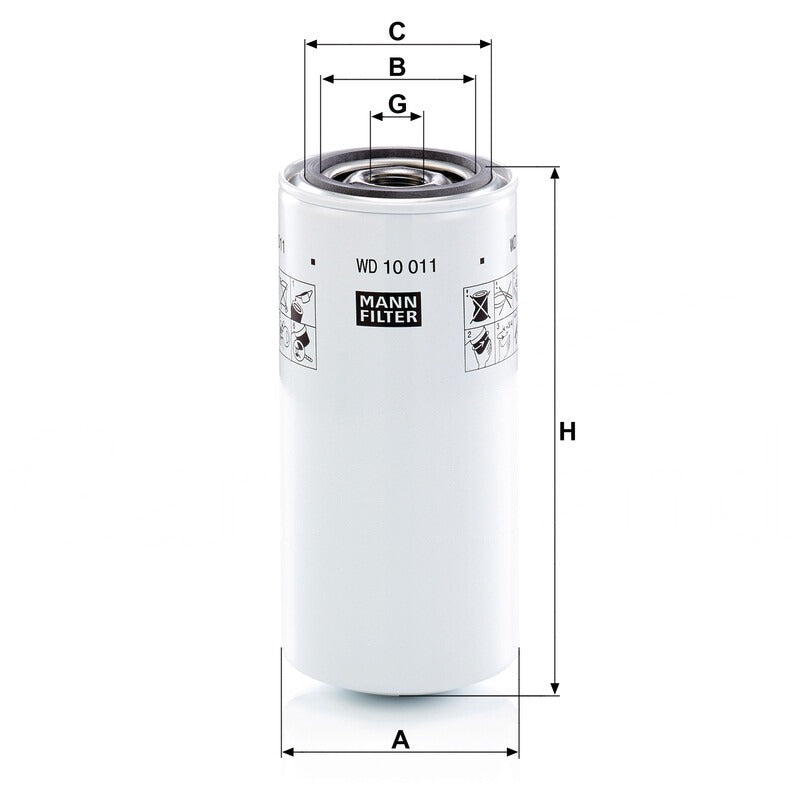 MANN FILTER Hydraulikfilter WD 10011 MANN FILTER