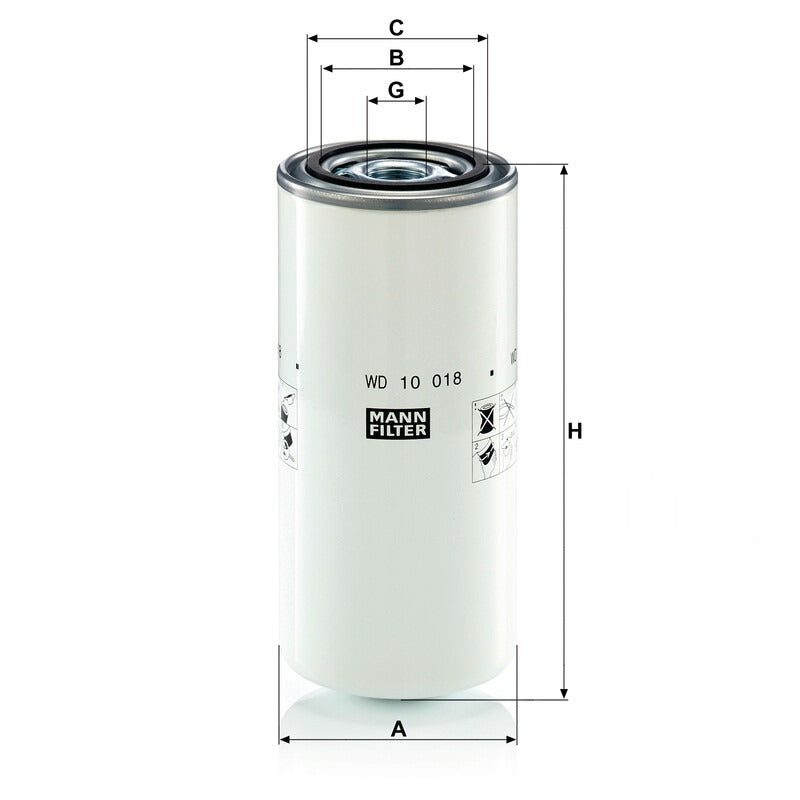 MANN FILTER Hydraulikfilter WD 10018 MANN FILTER