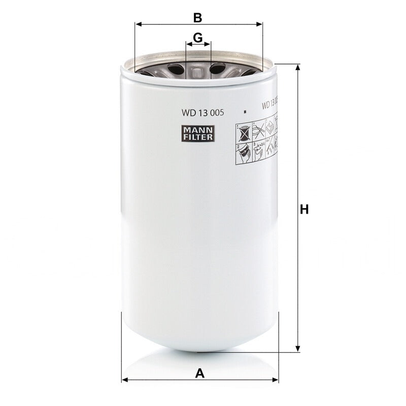 MANN FILTER Hydraulikfilter WD 13005X MANN FILTER