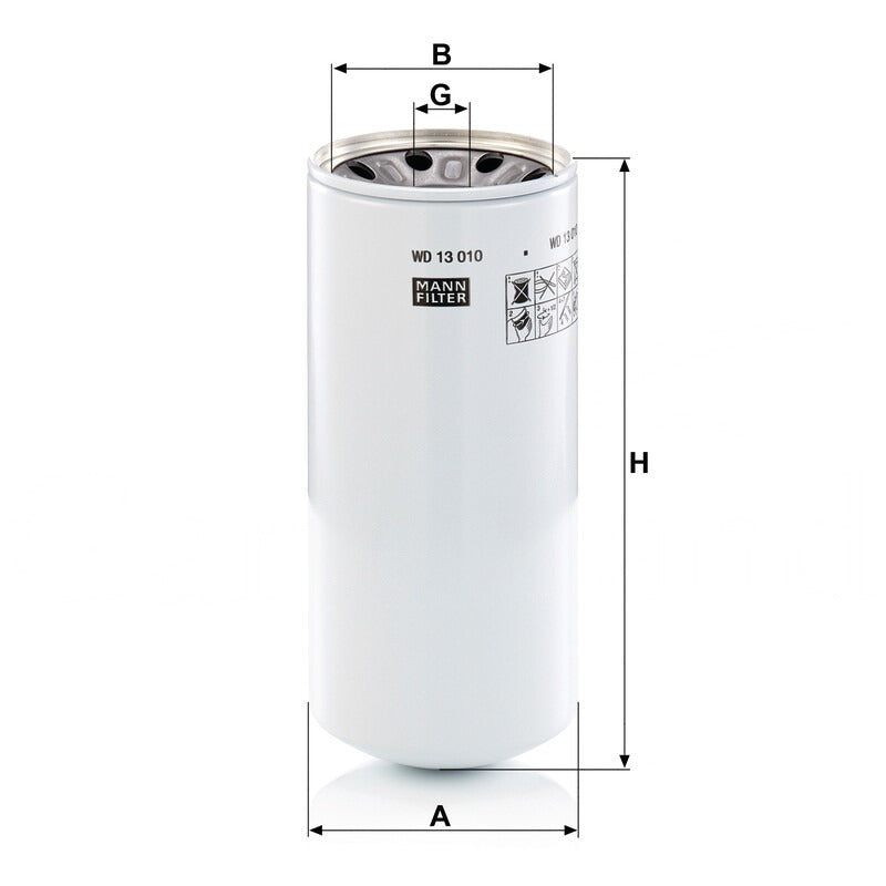 MANN FILTER Hydraulikfilter WD 13010-2X MANN FILTER