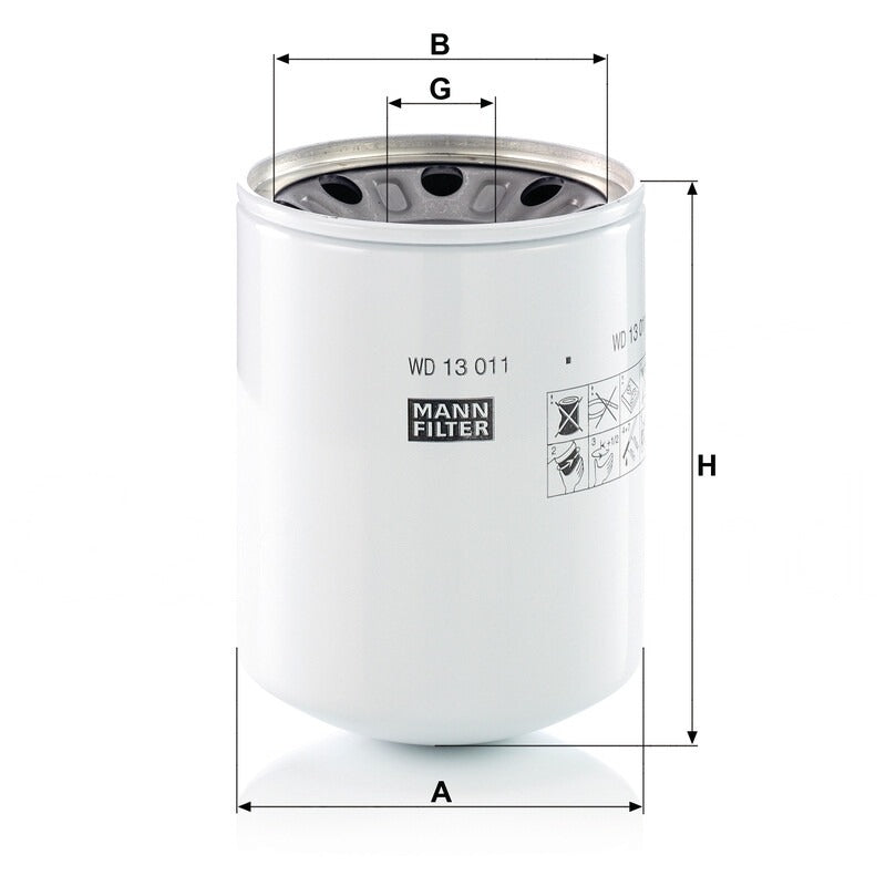 MANN FILTER Hydraulikfilter WD 13011X MANN FILTER