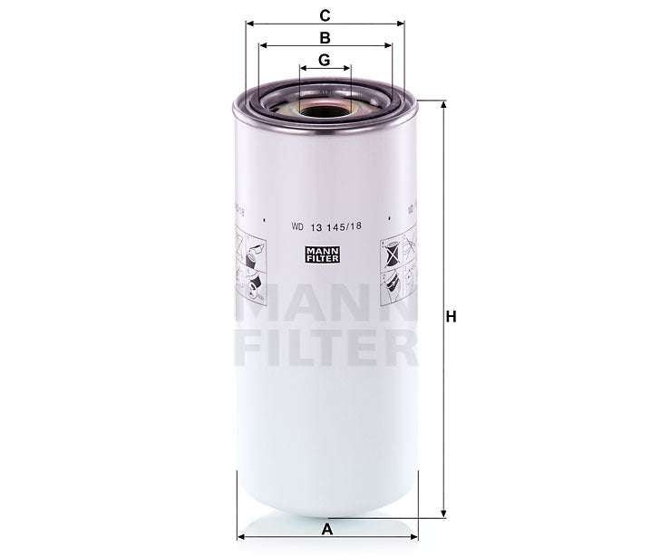 MANN FILTER Ölfilter WD 13145/18 MANN FILTER