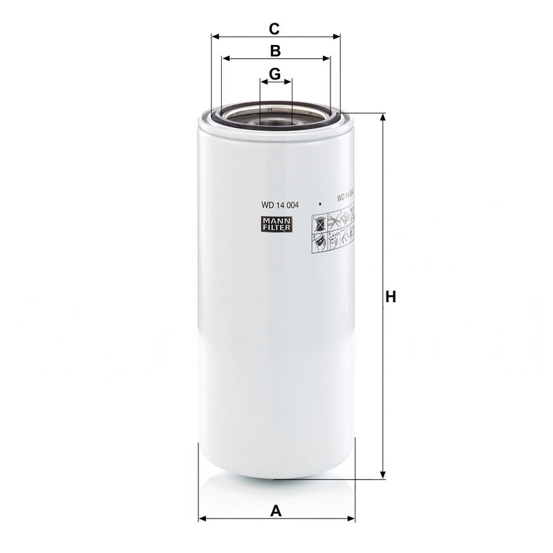 MANN FILTER Hydraulikfilter WD 14004 MANN FILTER