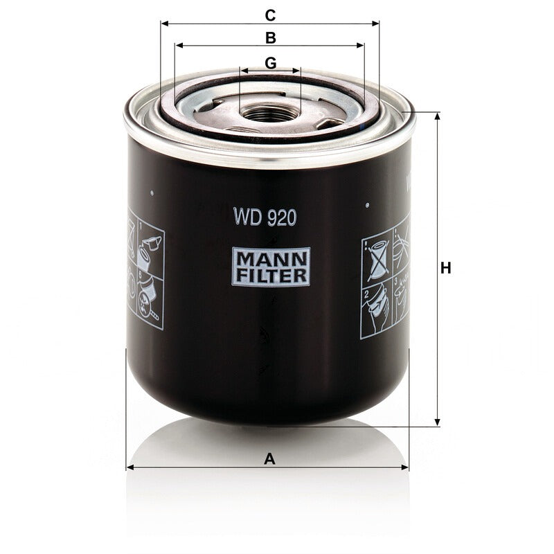 MANN FILTER Hydraulikfilter WD 920 MANN FILTER