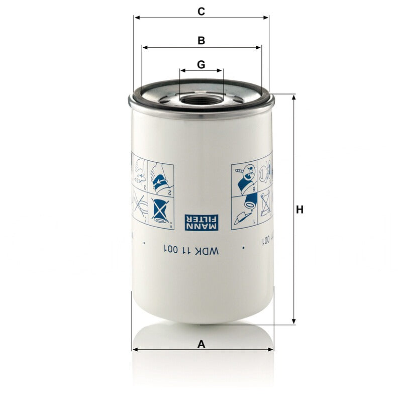 MANN FILTER Kraftstoffwechselfilter WDK 11001 MANN FILTER