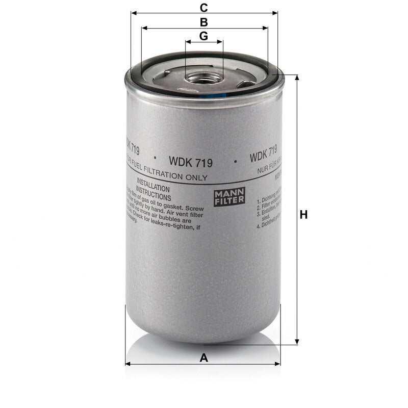 MANN FILTER Kraftstofffilter WDK 719 MANN FILTER
