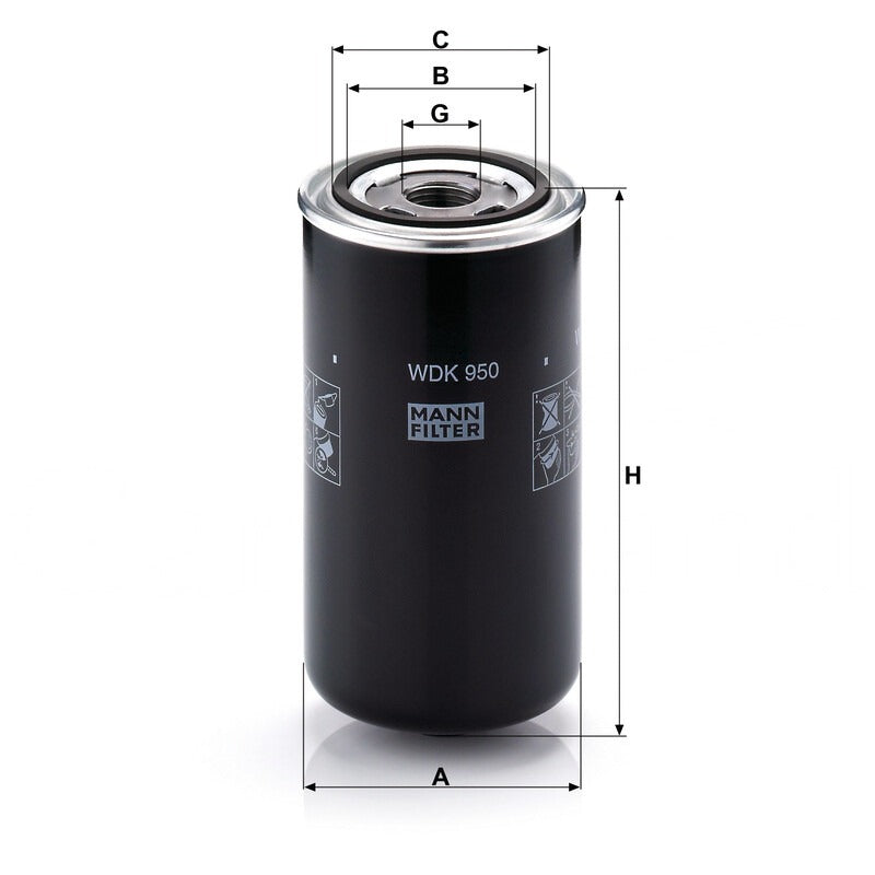 MANN FILTER Kraftstofffilter WDK 950 MANN FILTER