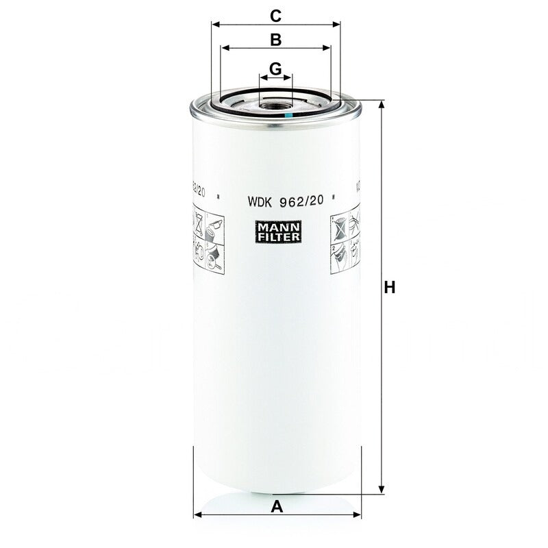 MANN FILTER Kraftstofffilter WDK 962/20 MANN FILTER